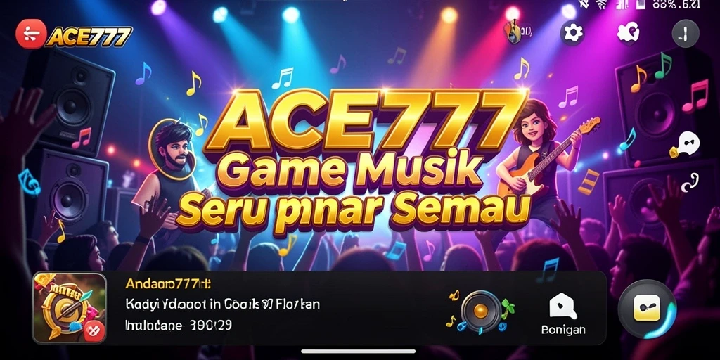 Tangkapan layar gameplay ACE777 menampilkan aksi seru permainan musik.