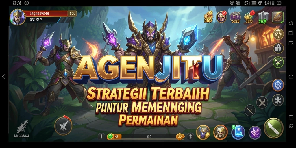Tampilan gameplay seru AGENJITU dengan strategi yang menantang.