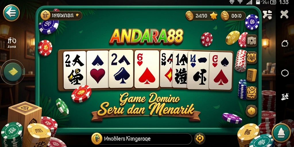 Screenshot gameplay dengan momen seru dalam permainan Domino.