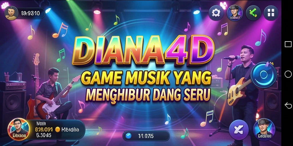 Tampilan menarik dari gameplay musik yang seru dan interaktif.