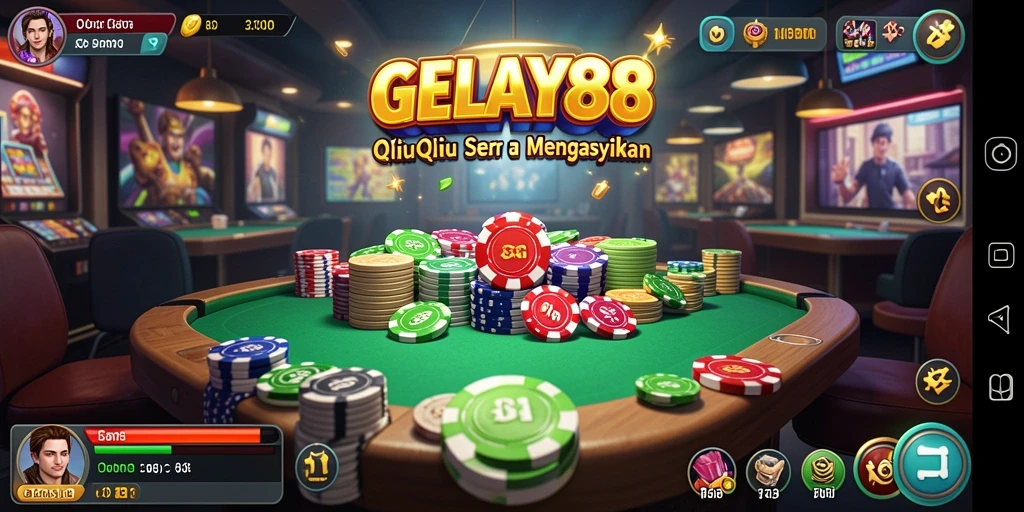Screenshot gameplay QiuQiu yang menampilkan suasana permainan.