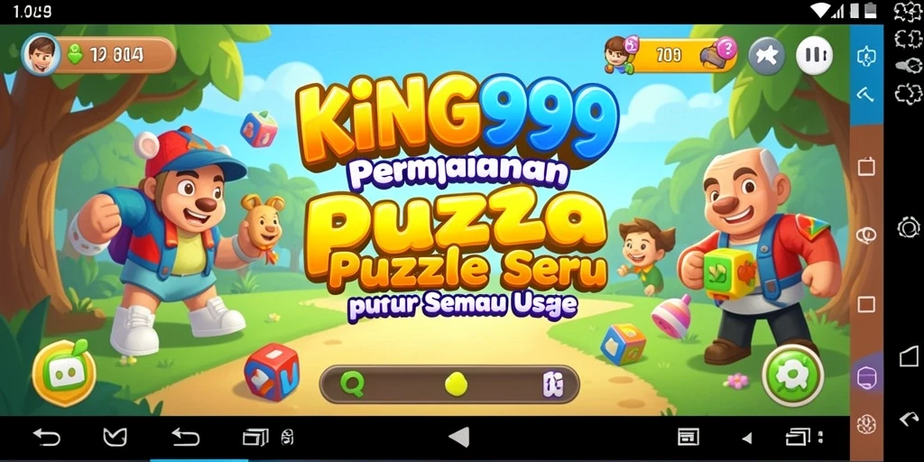 Tampilan screenshot utama KING999 menampilkan gameplay Puzzle yang seru.
