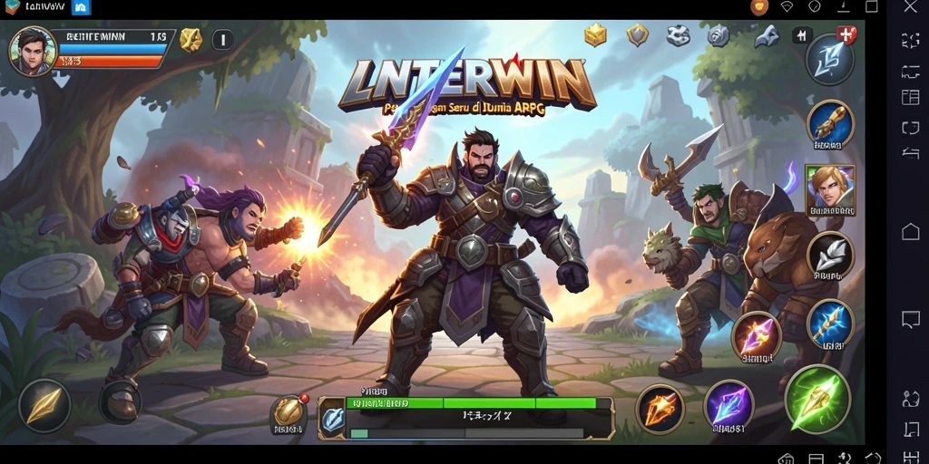 Screenshot menampilkan gameplay seru di LNTERWIN.