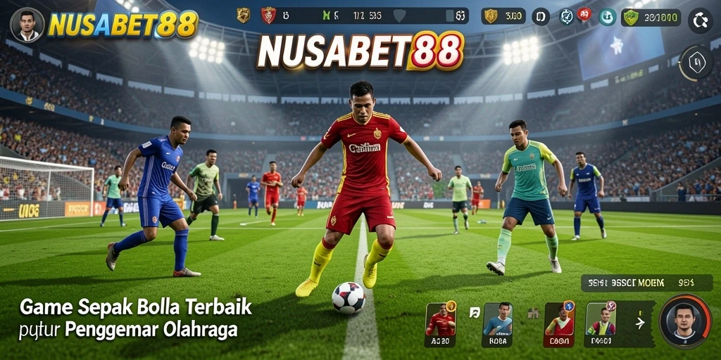 Tampilan utama NUSABET88 menampilkan statistik dan informasi pertandingan sepak bola.